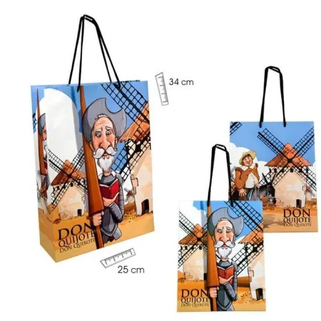 Bolsa Papel 25X8X34 cm Quijote