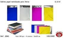 BOLSA REGALO METALIZADA LISO 4º COLORES SURTIDOS