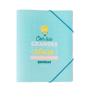 CARPETA CON HOJAS TRANSPARENTES - LLEGA