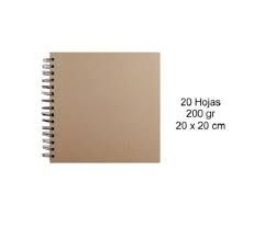 ALBUM SCRAP 20X20 KRAFT 20H. PD140-02