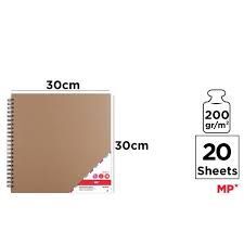ALBUM SCRAP 30X30 20H. KRAFT PD140-04