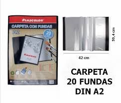CARPETA FUNDAS A2 20HOJAS 440X630MM