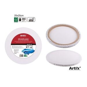 LIENZO REDONDO ARTIX 25X25X1,6CM 380GR ALGODON