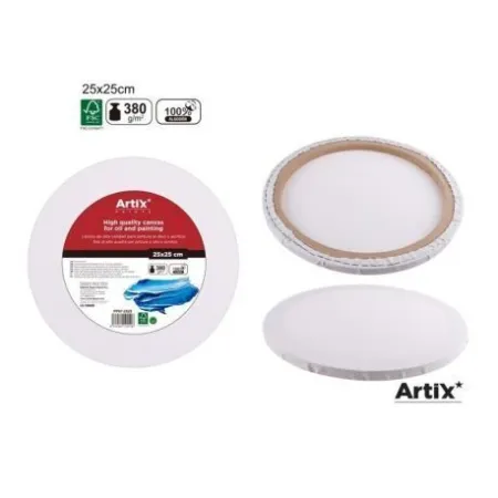 Lienzo Redondo Artix 25X25X1,6Cm 380Gr Algodon