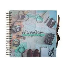 Album Scrapbook 26 X 26 cm 40 Pgs Vintage Travel