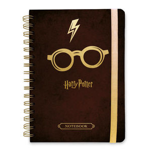 CUADERNO TAPA FORRADA A5 BULLET GAFAS HARRY POTTER