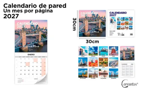 Calendario de Pared 30 X 30 cm 2027.