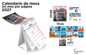 CALENDARIO DE MESA 17 X 20 CM 2027.