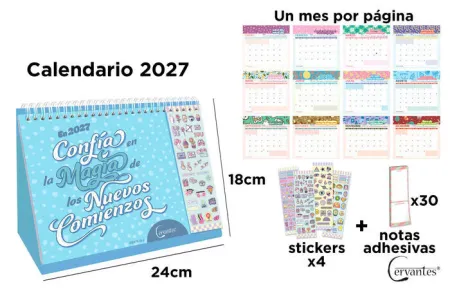 Calendario Sobremesa Premium 2027.
