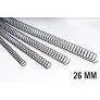 Espiral Metalica 5:1 26Mm Negra 100Ud