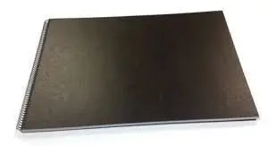 Cubierta A3 Carton Gofrado Piel Negro 50Ud Dhp