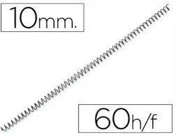 Espiral Metalico 5:1 10Mm Negro 100Ud.