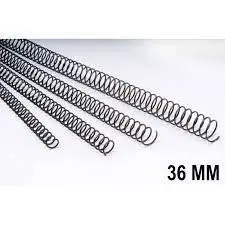 Espiral Metalica 5:1 36Mm Negra 50Ud