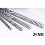 ESPIRAL METALICA 5:1 34MM NEGRA 50UD
