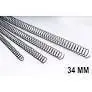 Espiral Metalica 5:1 34Mm Negra 50Ud