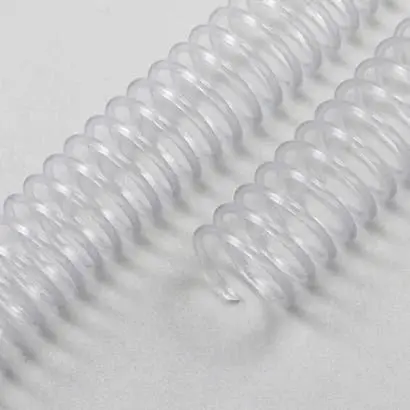 Espiral Plastico 4:1 12Mm Transparente 100Ud