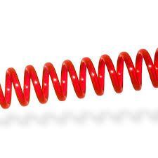 ESPIRAL PLASTICO 6:1 12MM ROJO 100 UD