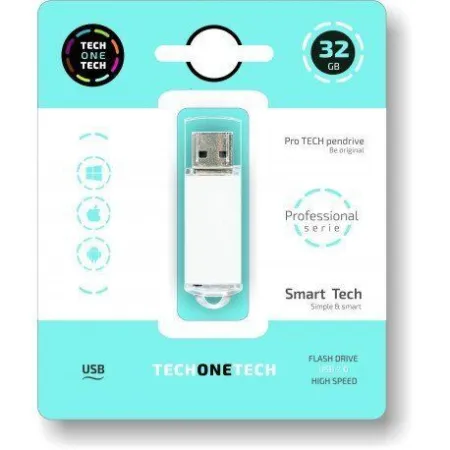Pendrive 32 Gb Blanco Basico