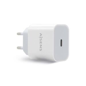 CARGADOR RAPIDO USB-C 20W AISENS BLANCO
