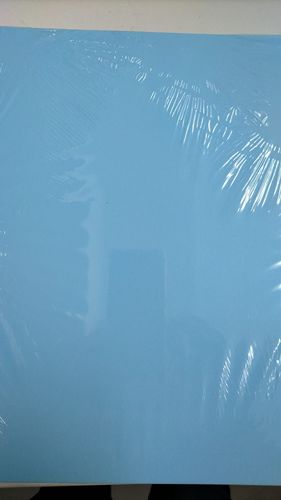 CUBIERTA A4 PVC 0.45MM AZUL PASTEL 25UD