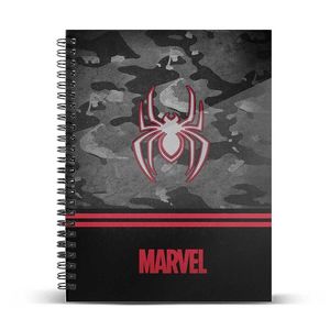 CUADERNO CUADRICULA A4 SPIDERMAN DARK