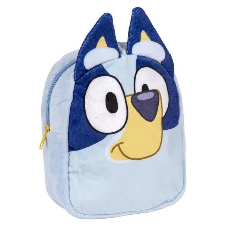Mochila Guarderia Terciopelo Bluey Orejitas