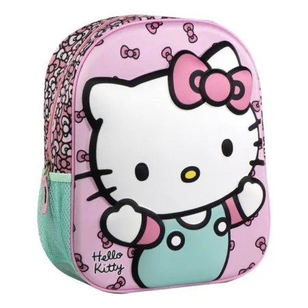 Mochila Guarderia 3D Hello Kitty con Rejilla