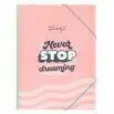 Folder With Transparent Sheets - Never Stop Dreaming