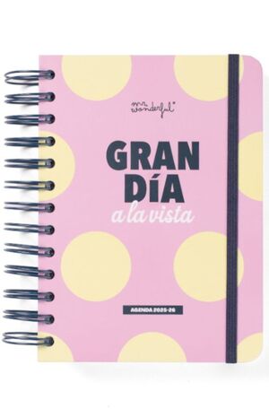 AGENDA WONDER PEQUEÑA 2025-26 DIARIA - GRAN DIA A LA VISTA