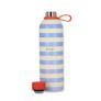 BOTELLA TERMICA 750ML BLUE AND BEIGE STRIPES - WALKING ON SUNSHINE