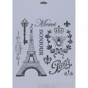 PLANTILLA STENCIL 25X35CM PARIS
