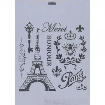 Plantilla Stencil 25X35Cm Paris