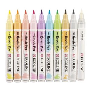 ROTULADOR BRUSH PEN TALENS PASTEL 10 UD. ACUARELABLE