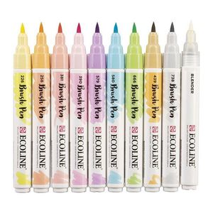 ROTULADOR BRUSH PEN TALENS PASTEL 10 UD. ACUARELABLE