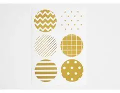 Etiquetas Adhesivas Pattern Oro Diseños 10. 8X15,5 cm 2 Hojas