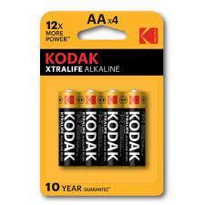 PILAS ALCALINAS  KODAK PAQ.4 AA 1.5V