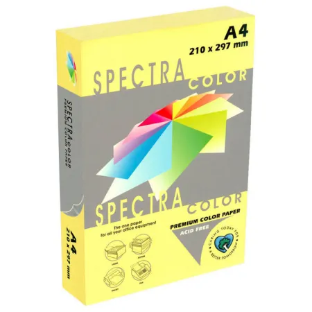 Papel Spectra A4 80Gr. Amarillo 500H