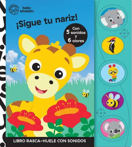 Sigue tu Nariz Libro Rasca y Huele con Sonidos Bab