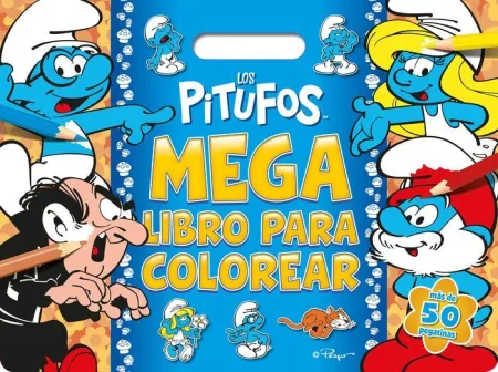 Pitufos, los. Megalibro para Colorear