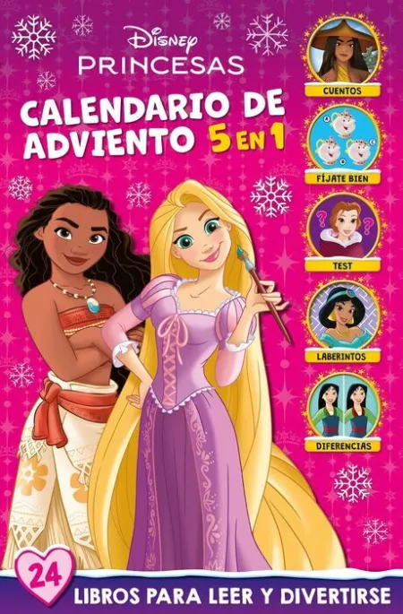 Princesas. Calendario Adviento 5 en 1
