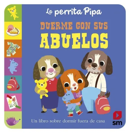 Perrita Pipa Duerme con Sus Abuelos, la