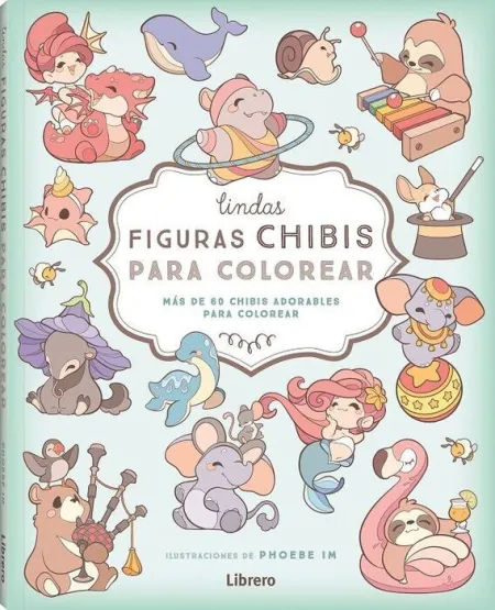 Lindas Figuras Chibi para Colorear