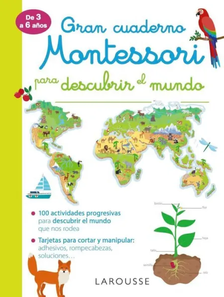 Cuad. Descubrir el Mundo Montessori 3-6Años