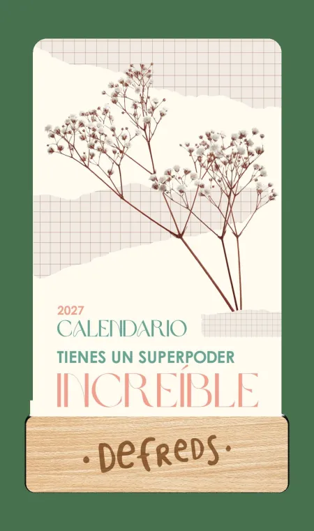 Calendario Mesa de Tarjetas 2027 - Defreds