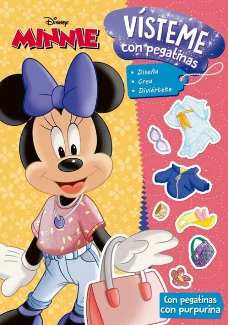 Minnie. Visteme con Pegatinas 2