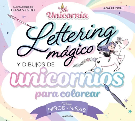Lettering Mágico y Dibujos de Unicornios para Colo