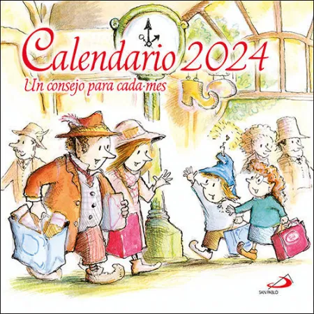 Calendario de Pared un Consejo para Cada Mes 2024