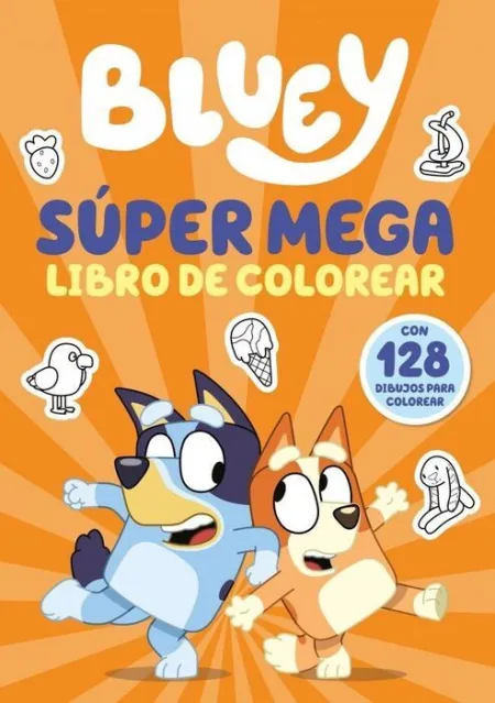 Bluey Actividades Super Mega Libro de Colorear
