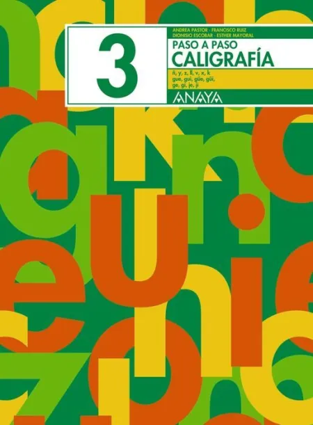 Cuad. Paso a Paso Caligrafia Nº3 Anaya