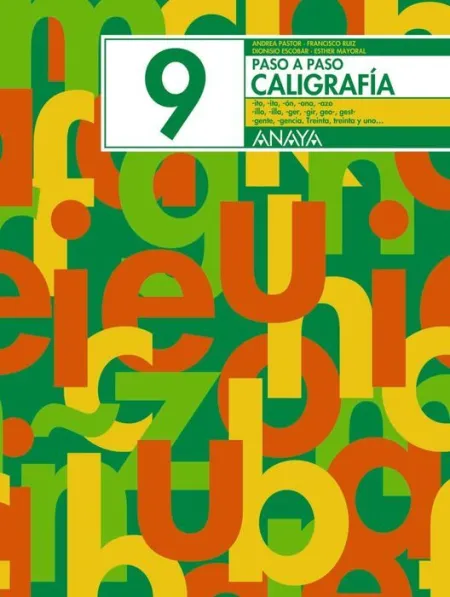 Cuad. Paso a Paso Caligrafía 9 Anaya